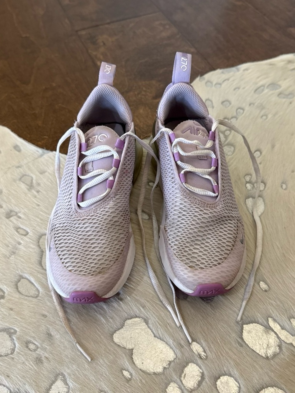 Nike Kids Sneakers - Light Lavender and Purple Accents